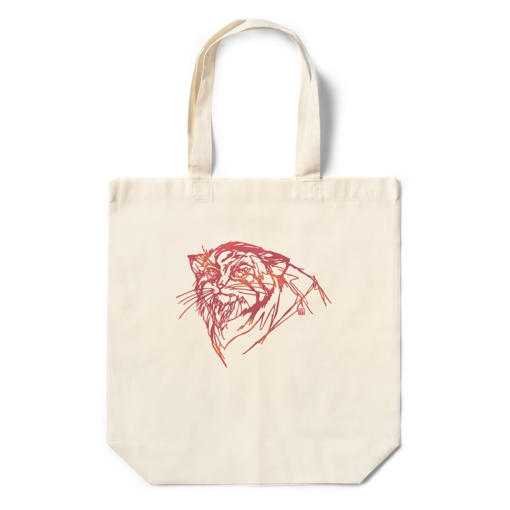 ラクガ切り絵のエコバッグ