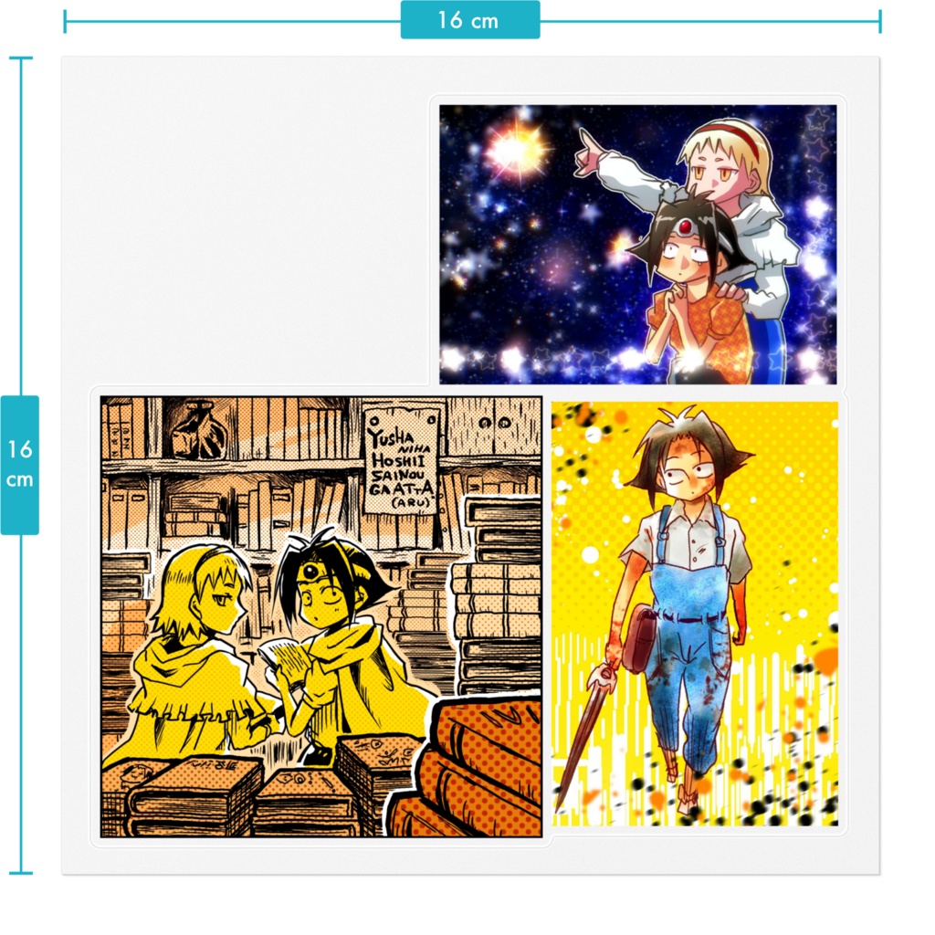 ギンヒラなクリアステッカー