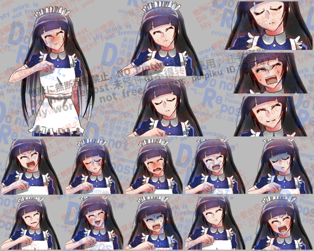 【無料版有り】立ち絵素材【糸目のコ】