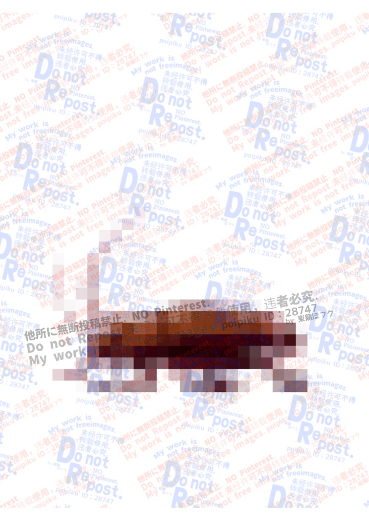 立ち絵素材【ゴキブリモザイク】