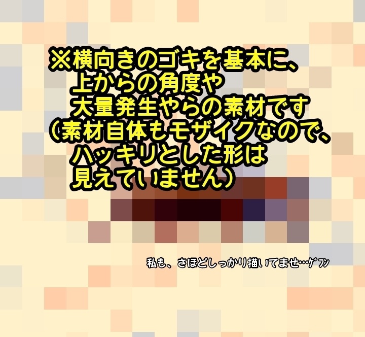立ち絵素材【ゴキブリモザイク】