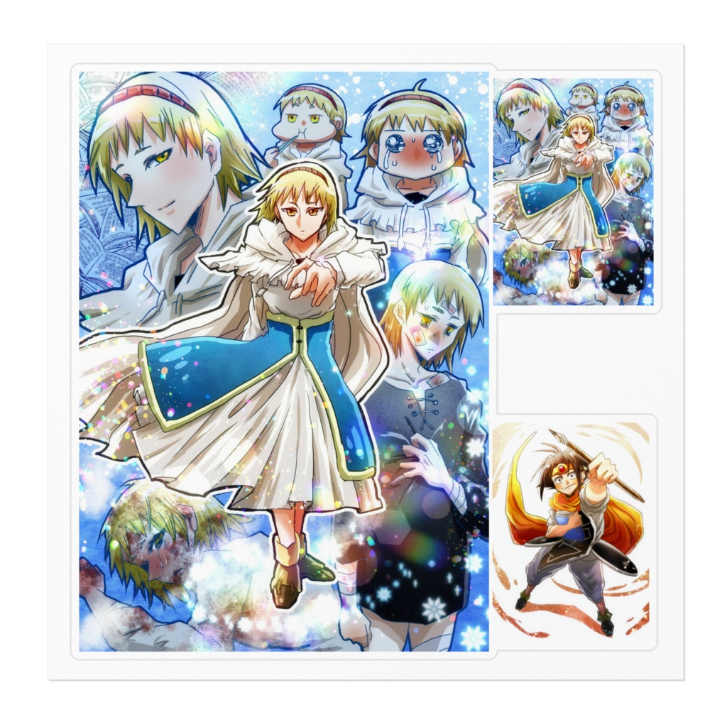 ヒーラー誕生日おめでとステッカー(ホワイト・クリアタイプ)