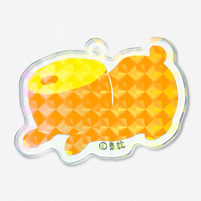 馬ウム(と干支)ホログラムキーホルダー