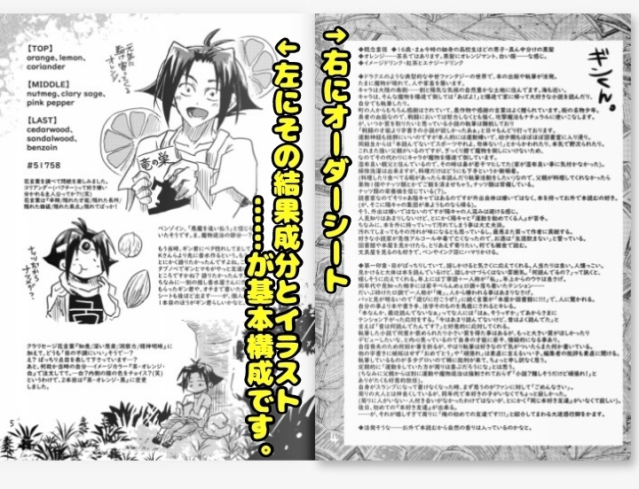 推し香水オーダーシートまとめ恥晒しイラスト本『吸満香欲(きゅうまんこうよく)』