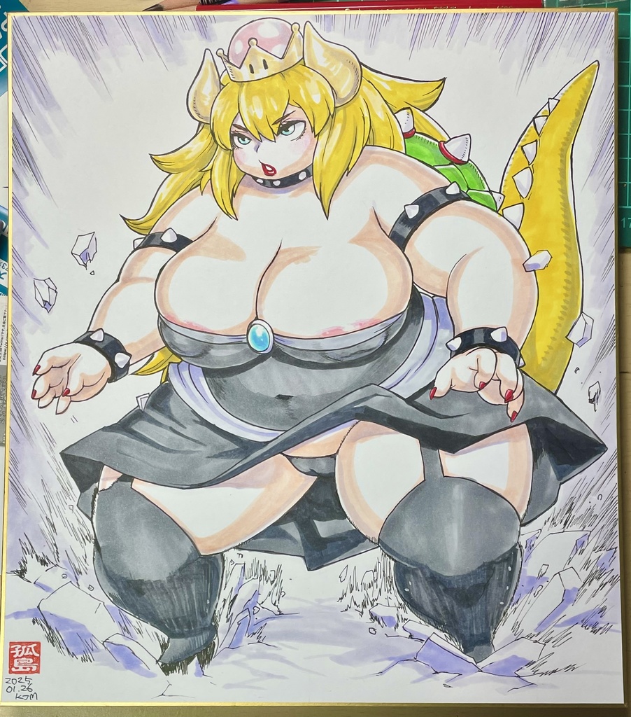 怪獣姫「大」色紙