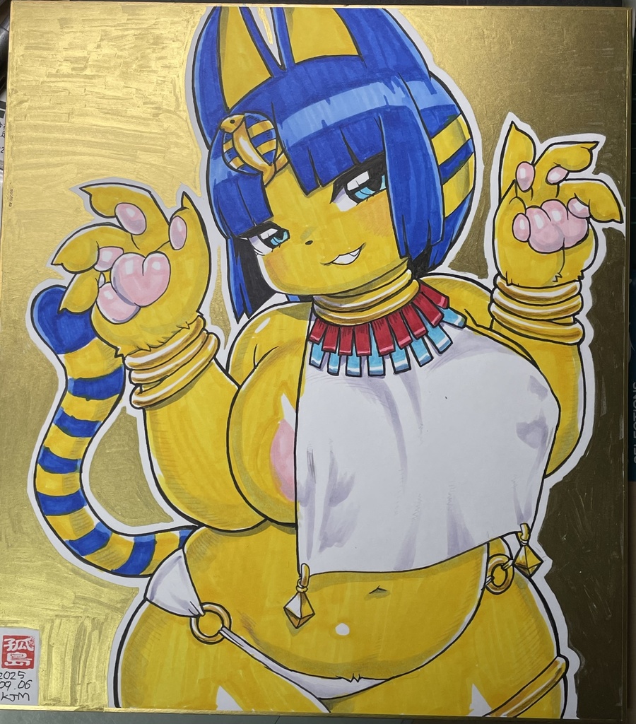 エジプト猫大色紙