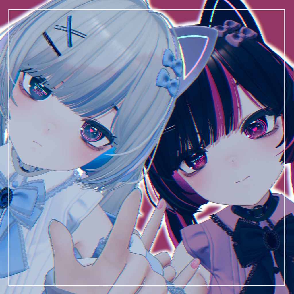 【Maon対応】動くアイエフェクト&テクスチャ「Lock-on Your Heart!」