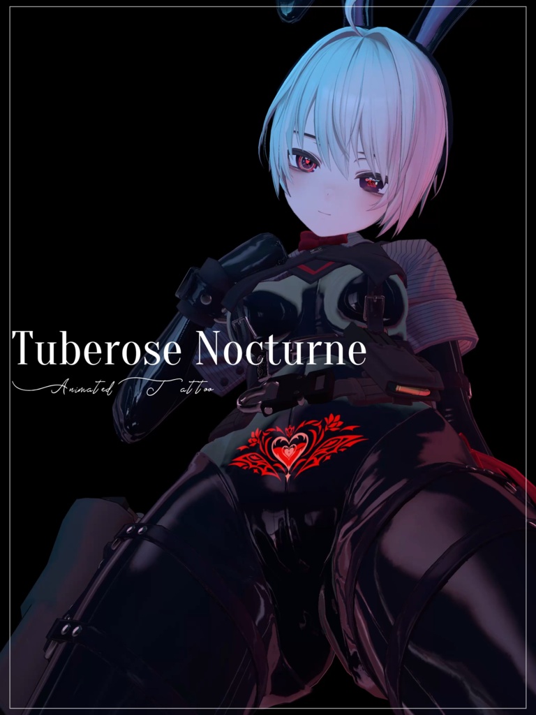 動く&光るタトゥー(Animated Tattoo)「Tuberose Nocturne」多数アバター導入可