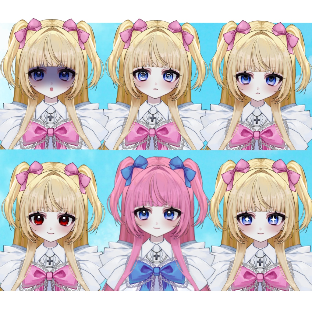 天使モチーフVTuberモデル(Live2D / 汎用モデル)