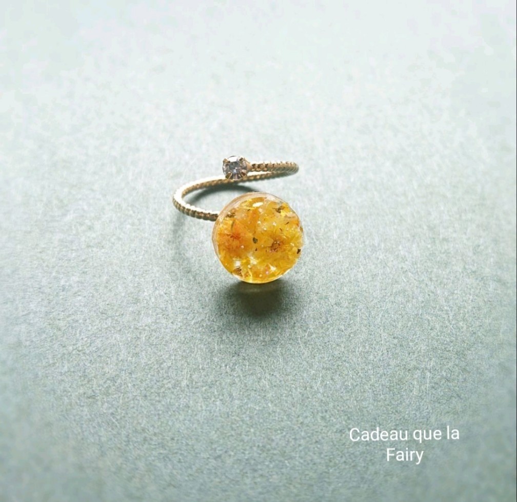 【No.256】フォークリング(黄華)ゴールド