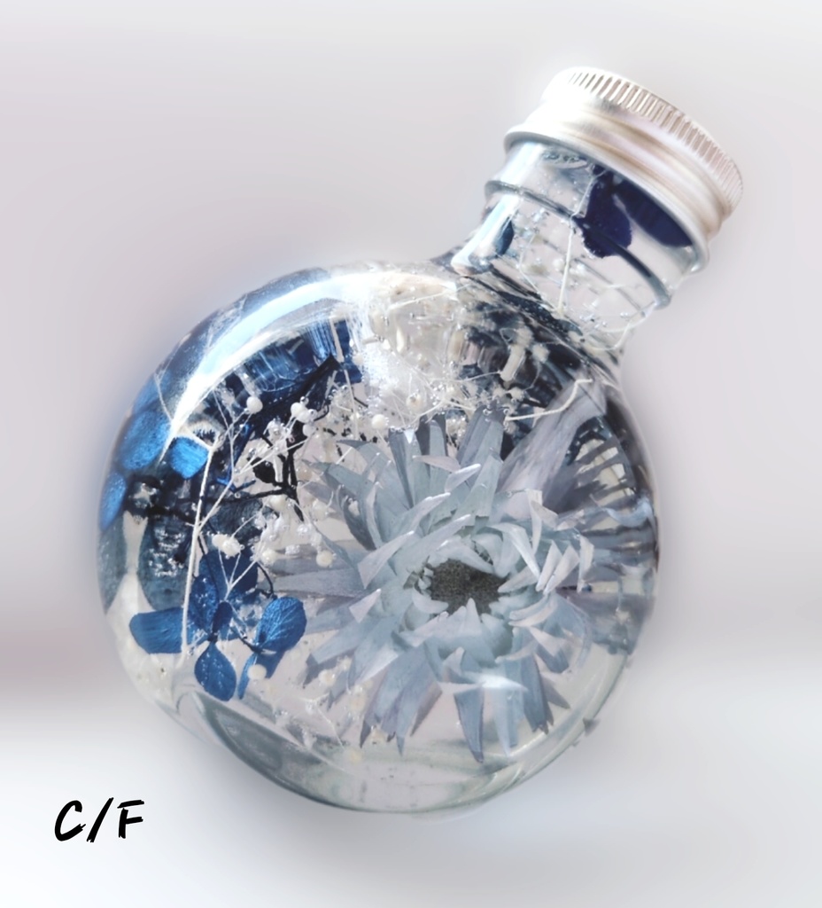 ハーバリウム（ブルー）