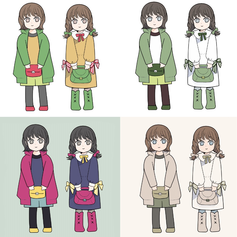 【期間限定価格】1clickカラー配色【SNSキャンペーン開催中】