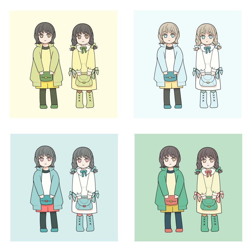 【追加カラーセット①】パステル同系色カラーセット<全25種>