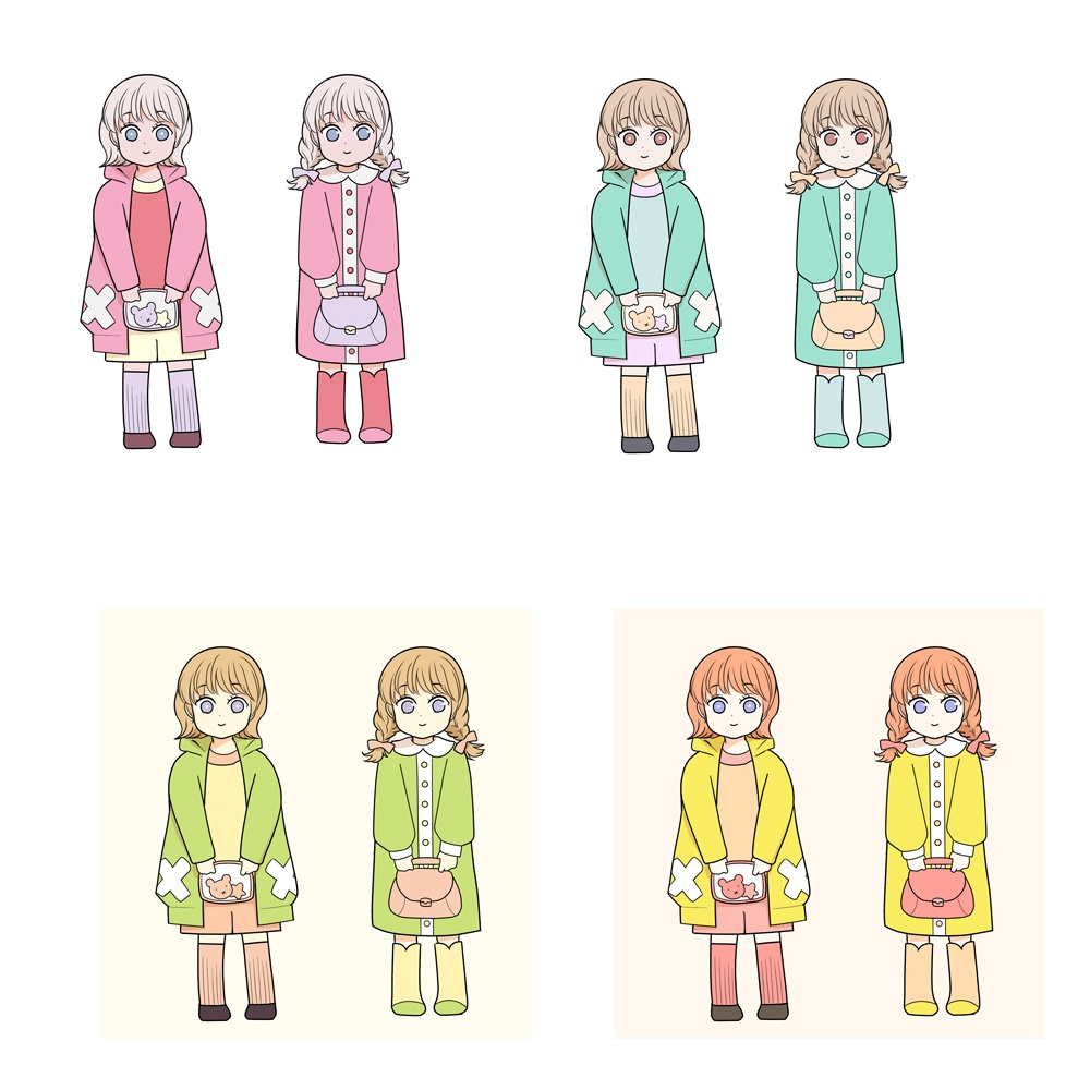 【追加カラーセット③】乙女(ガーリー)カラーセット<全25種>