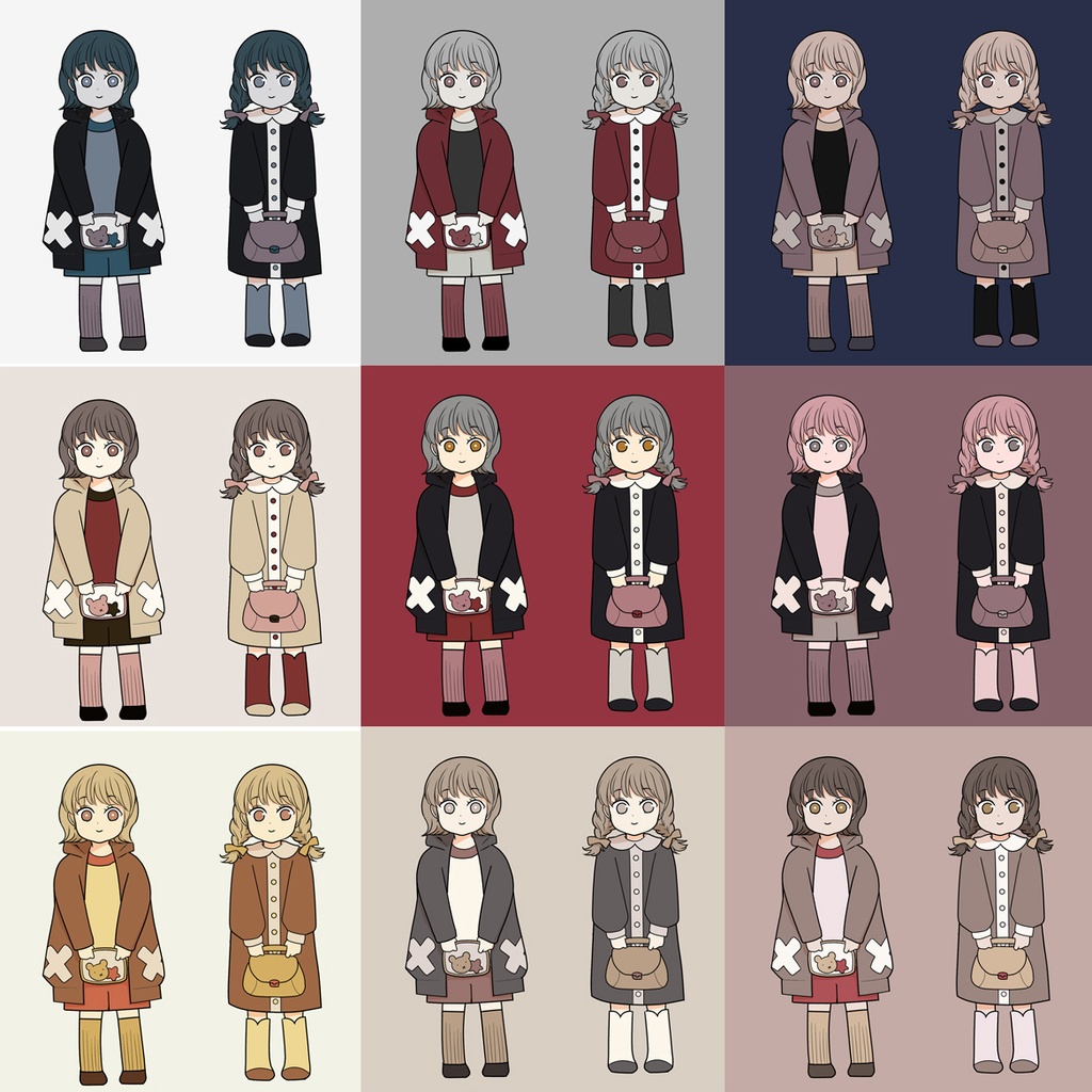 【お得!3カラーセット②】ハロウィン&魔法学校/非現実/ゴシック&クラシックカラーセット<全75種>