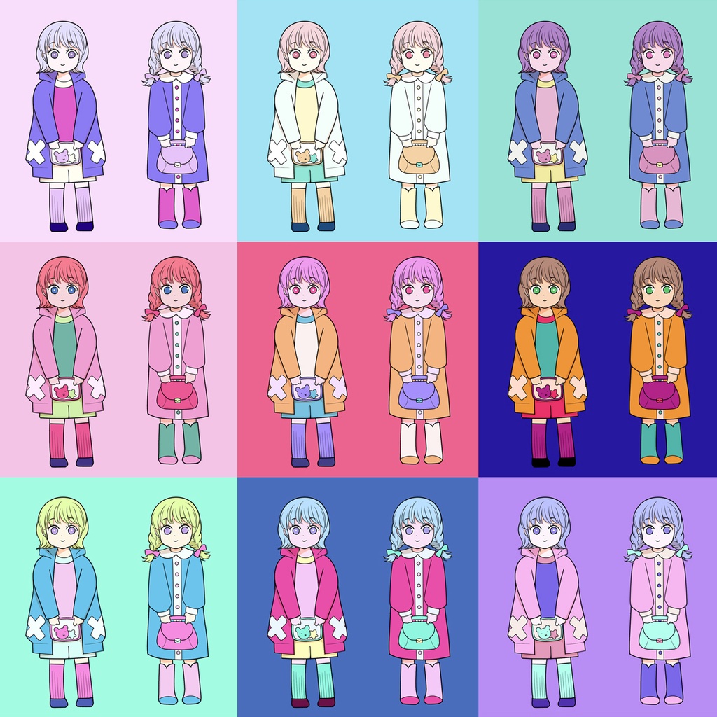 【お得!3カラーセット②】ハロウィン&魔法学校/非現実/ゴシック&クラシックカラーセット<全75種>