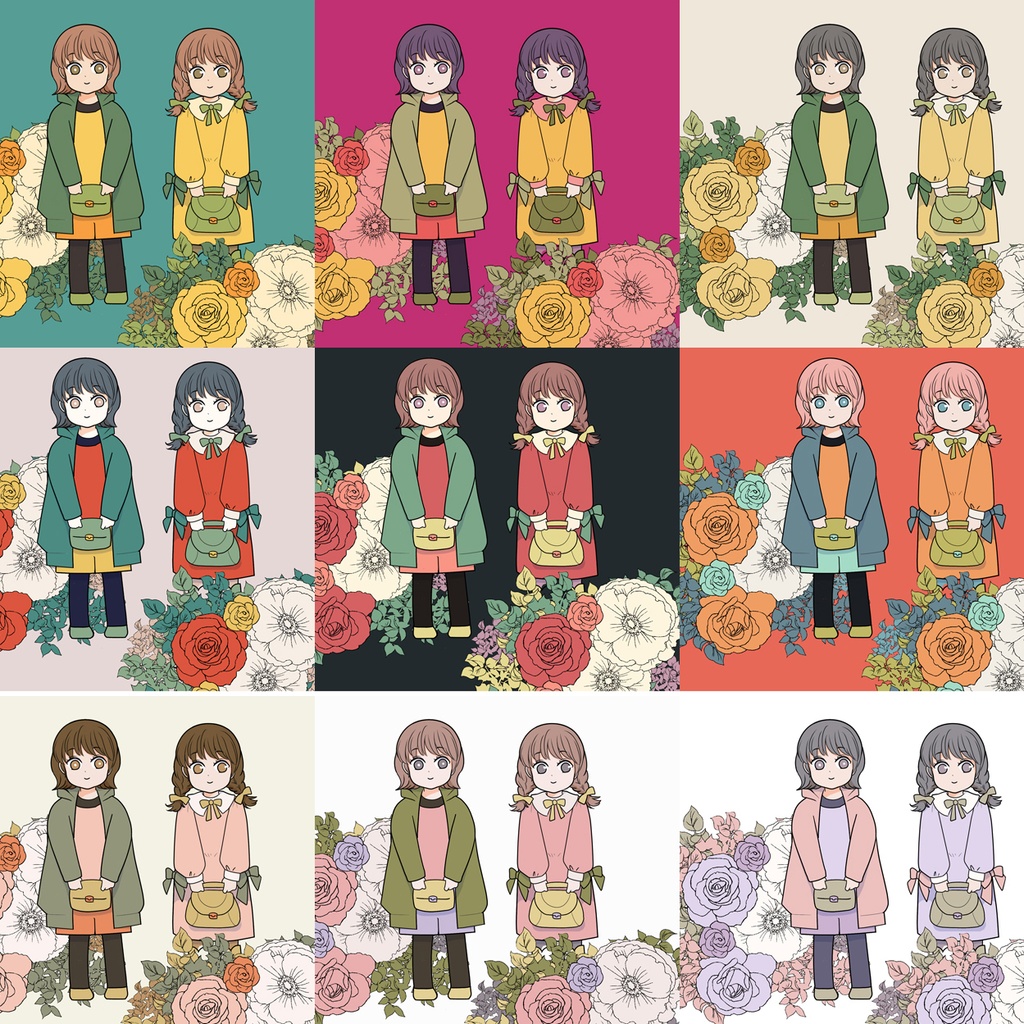 【追加カラーセット⑧】ボタニカルカラーセット<全25種>