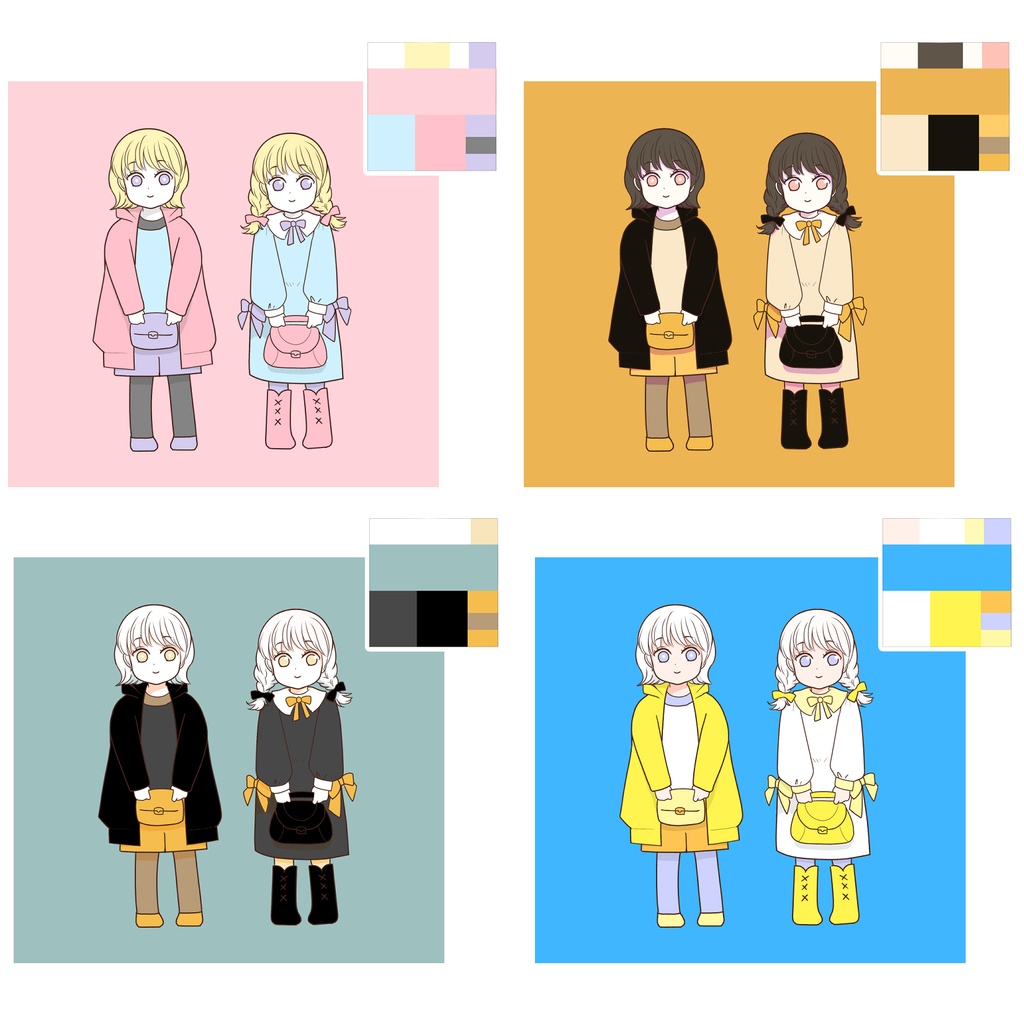 【お得!2カラーセット】ボタニカル/SNSカラーセット<全50+α種>