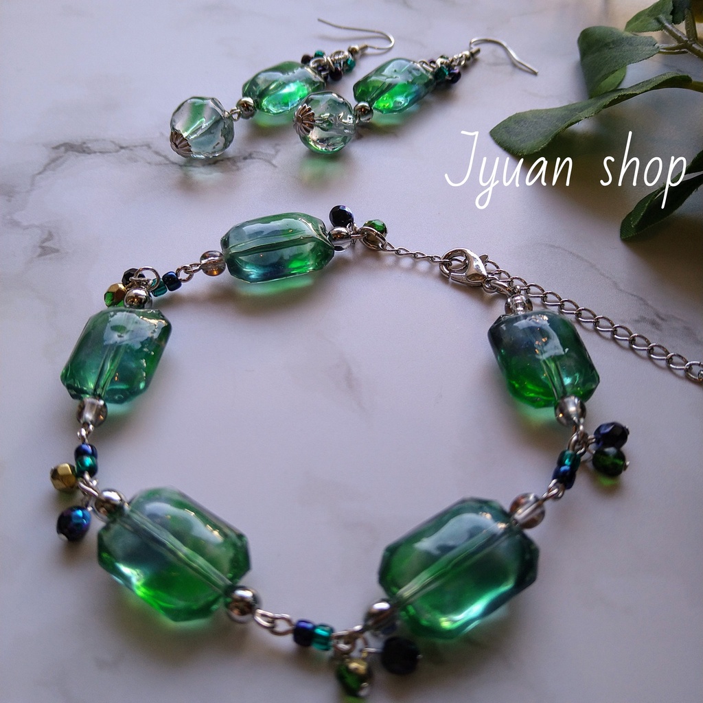 【頒布終了】鬼滅 さねぎゆイメージ ピアス/イヤリング&ブレスレット