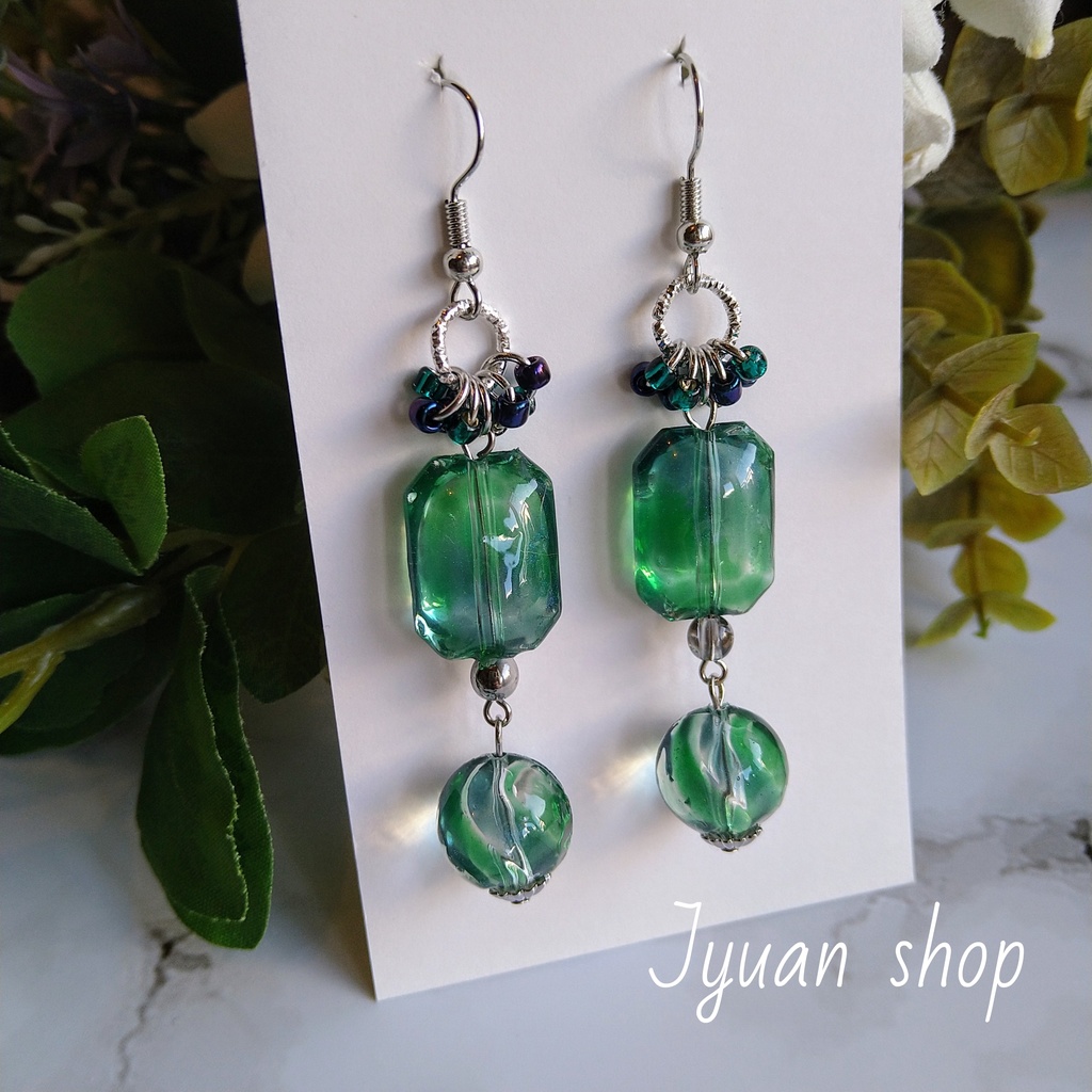 【頒布終了】鬼滅 さねぎゆイメージ ピアス/イヤリング&ブレスレット