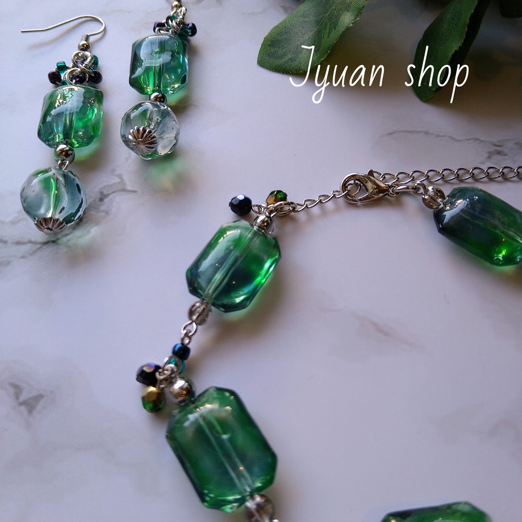 【頒布終了】鬼滅 さねぎゆイメージ ピアス/イヤリング&ブレスレット