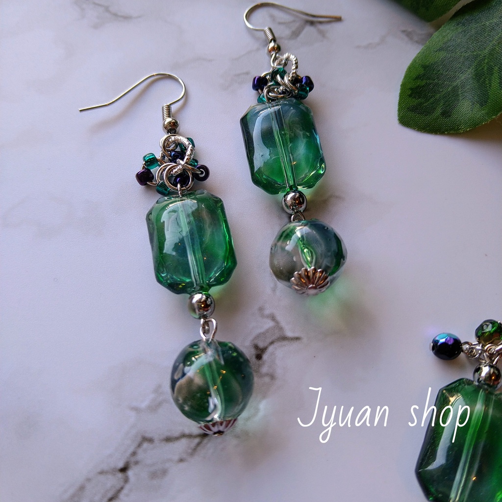 【頒布終了】鬼滅 さねぎゆイメージ ピアス/イヤリング&ブレスレット