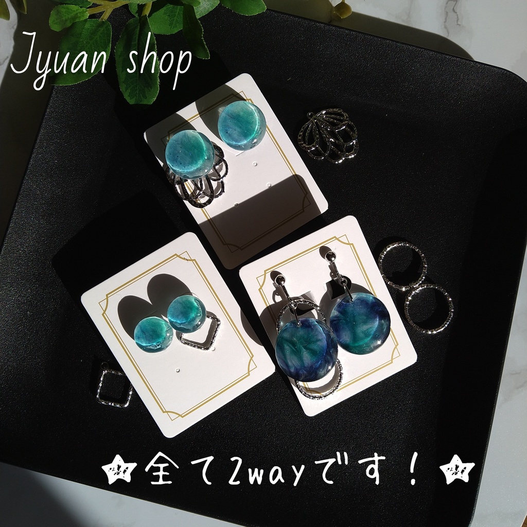 【頒布終了】鬼滅 さねぎゆイメージ 2wayピアス/イヤリング