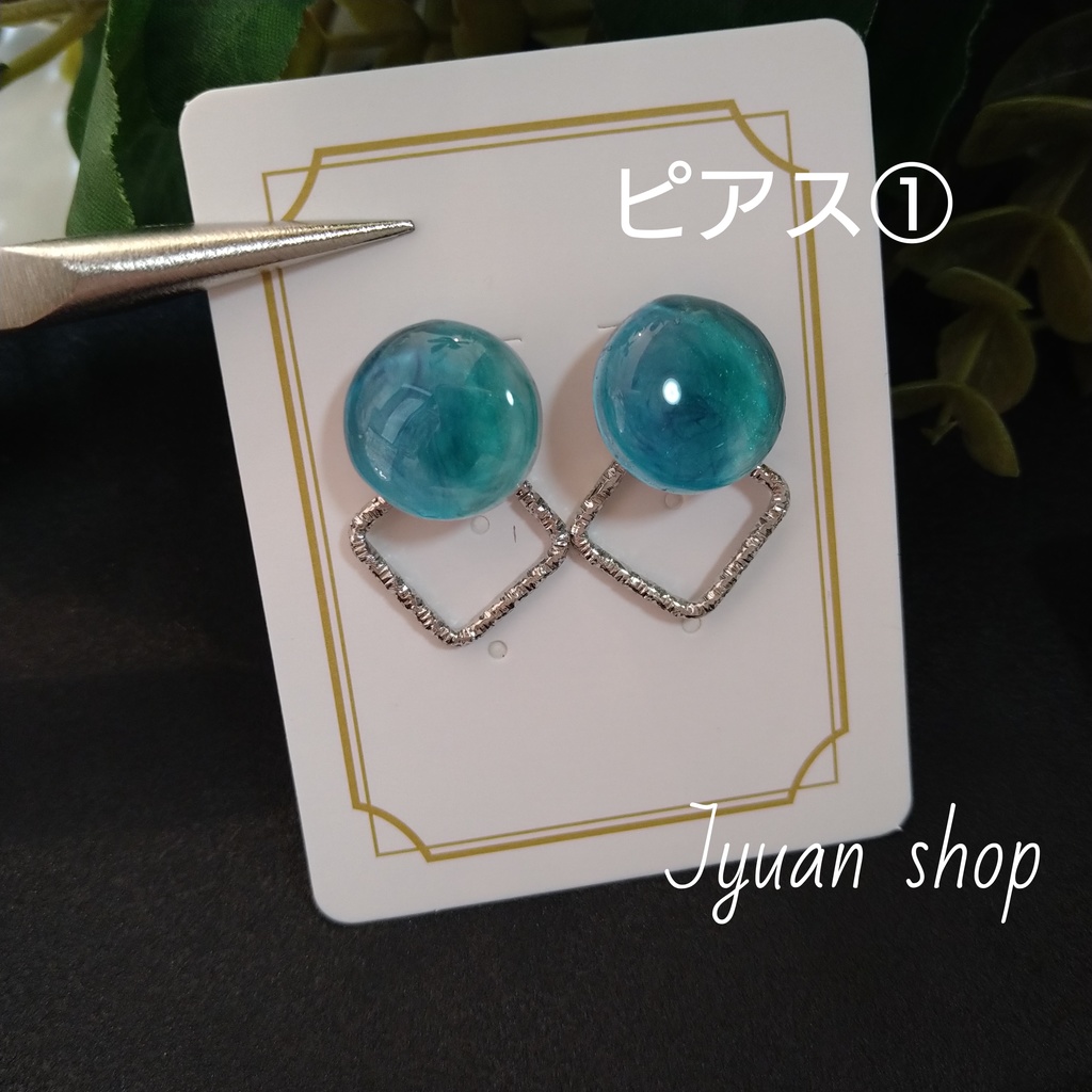 【頒布終了】鬼滅 さねぎゆイメージ 2wayピアス/イヤリング