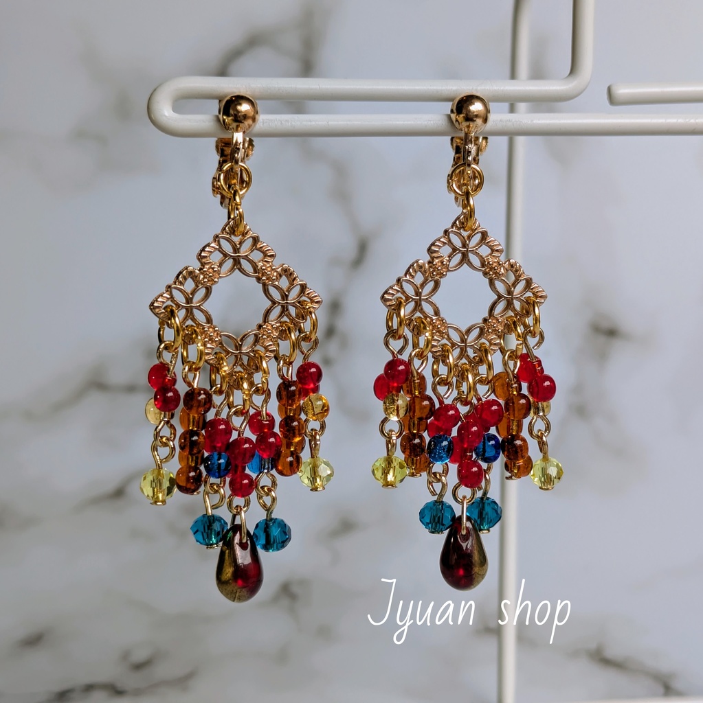 ワンピース ルフィ イメージカラー イヤリング/ピアス