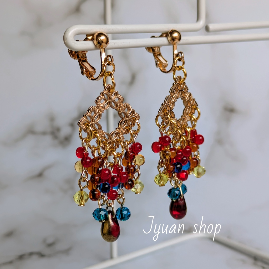 ワンピース ルフィ イメージカラー イヤリング/ピアス