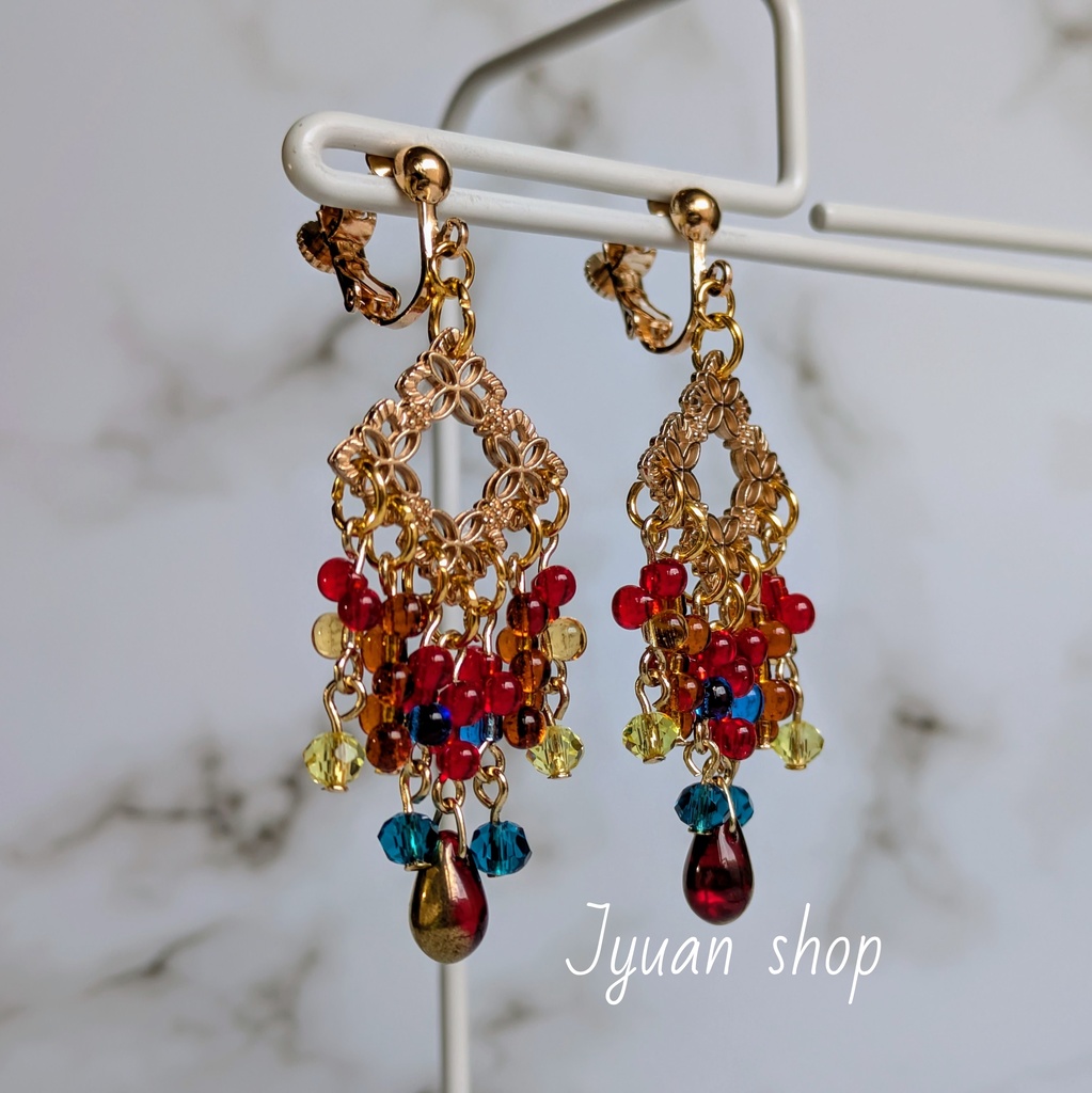 ワンピース ルフィ イメージカラー イヤリング/ピアス