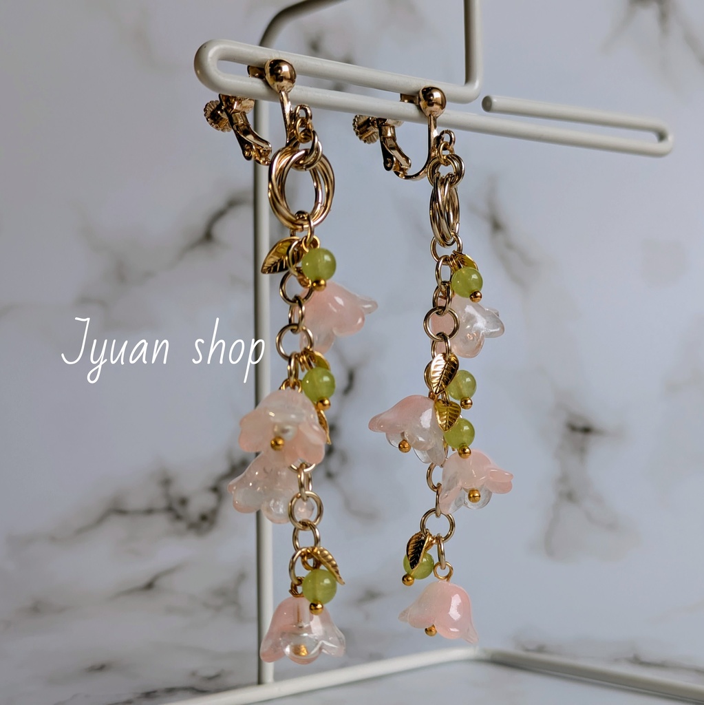 鬼滅 甘露寺蜜璃 イメージ イヤリング/ピアス