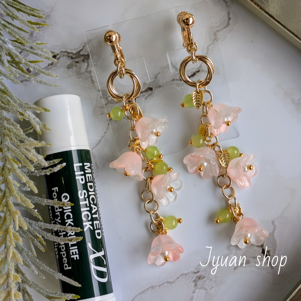 鬼滅 甘露寺蜜璃 イメージ イヤリング/ピアス