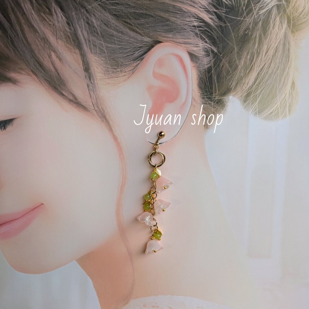 鬼滅 甘露寺蜜璃 イメージ イヤリング/ピアス