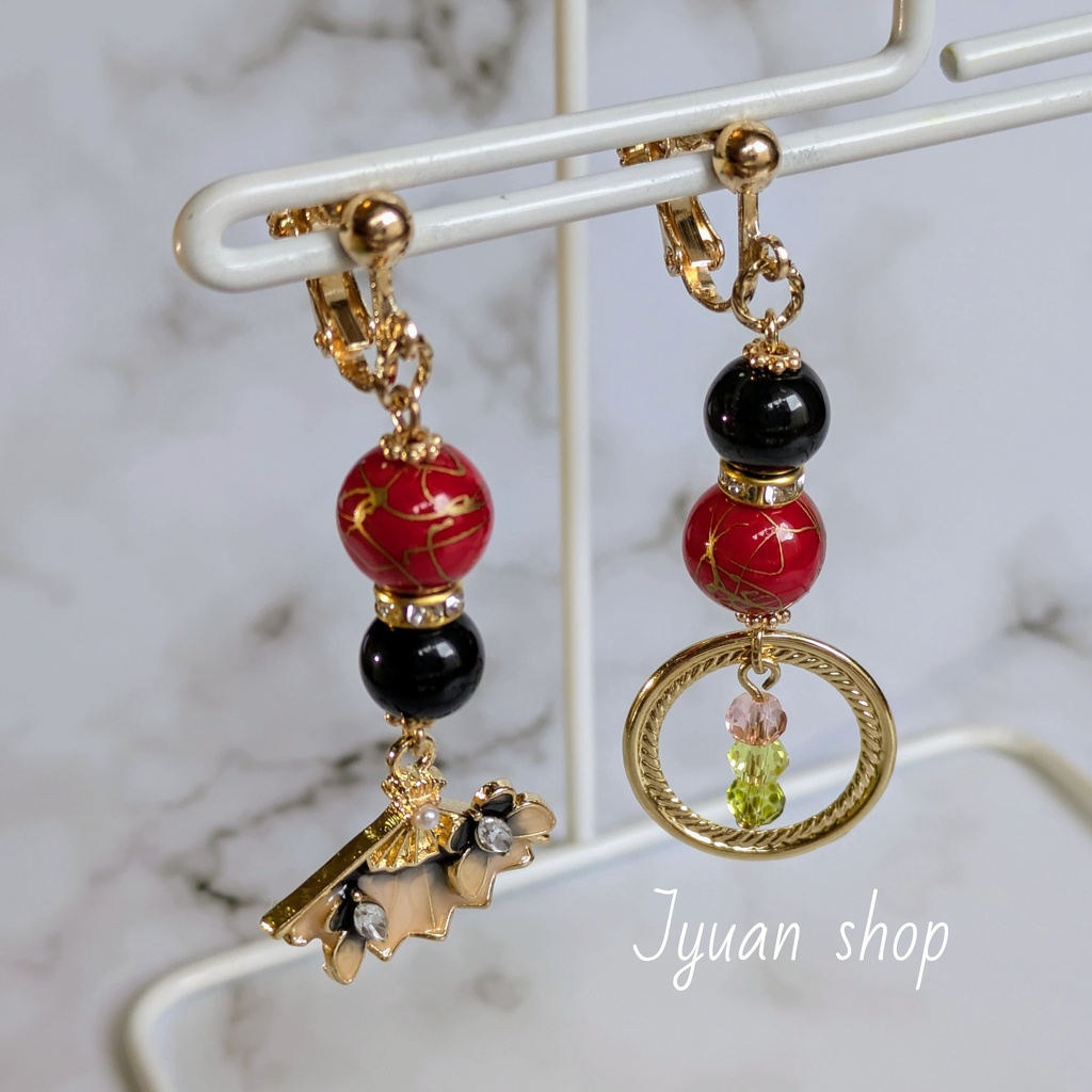 鬼滅 童磨 イメージ ブレスレット & イヤリング/ピアス