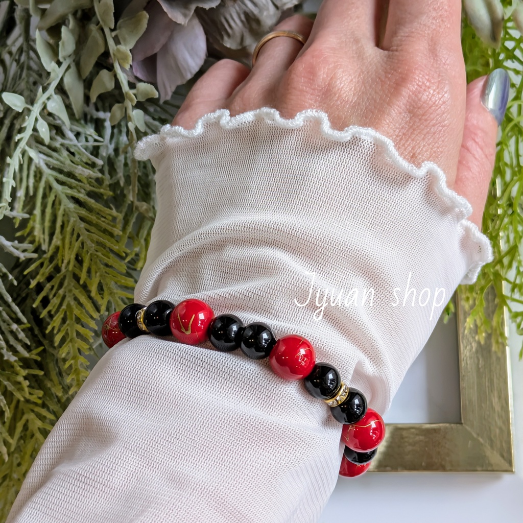 鬼滅 童磨 イメージ ブレスレット & イヤリング/ピアス