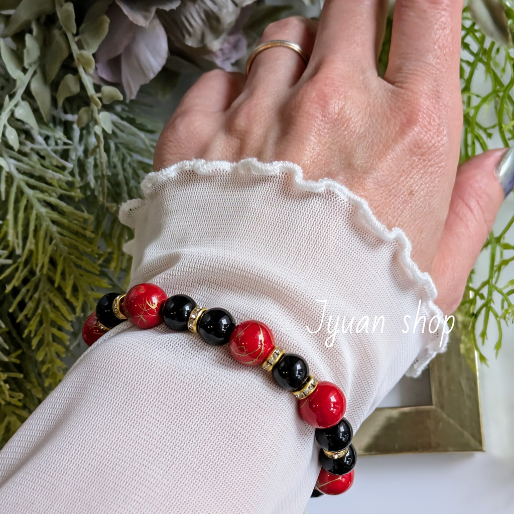 鬼滅 童磨 イメージ ブレスレット & イヤリング/ピアス