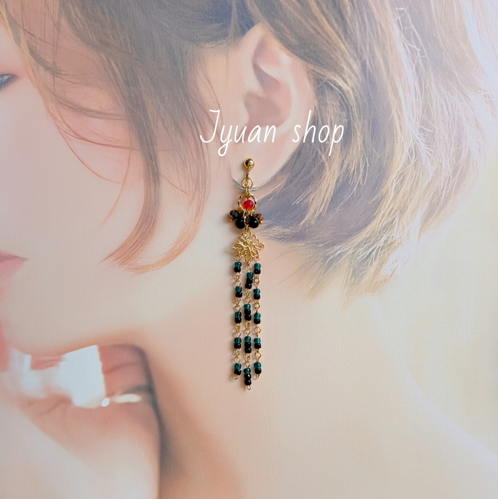 鬼滅 竈門炭治郎 イメージ イヤリング/ピアス ver.2