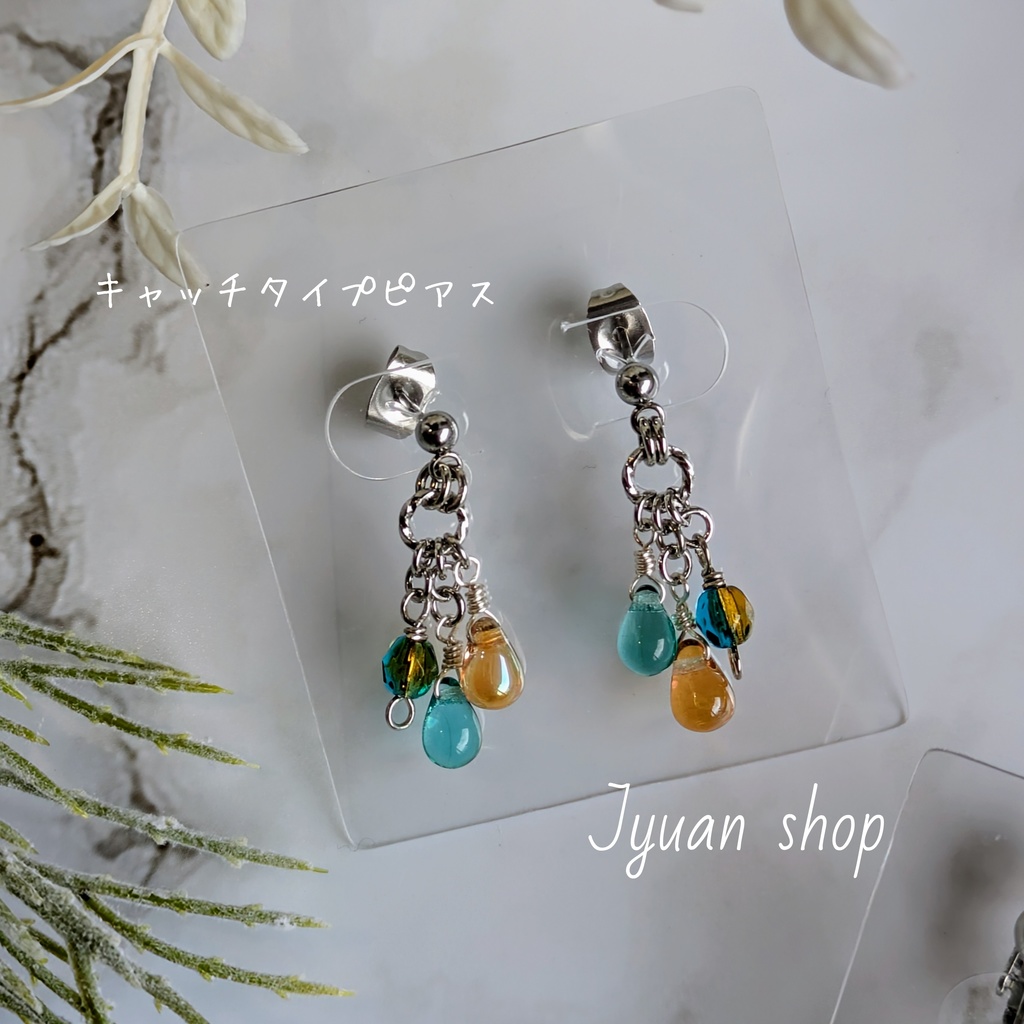 《再販》呪術廻戦 夏五カラー イヤリング/ピアス⑤