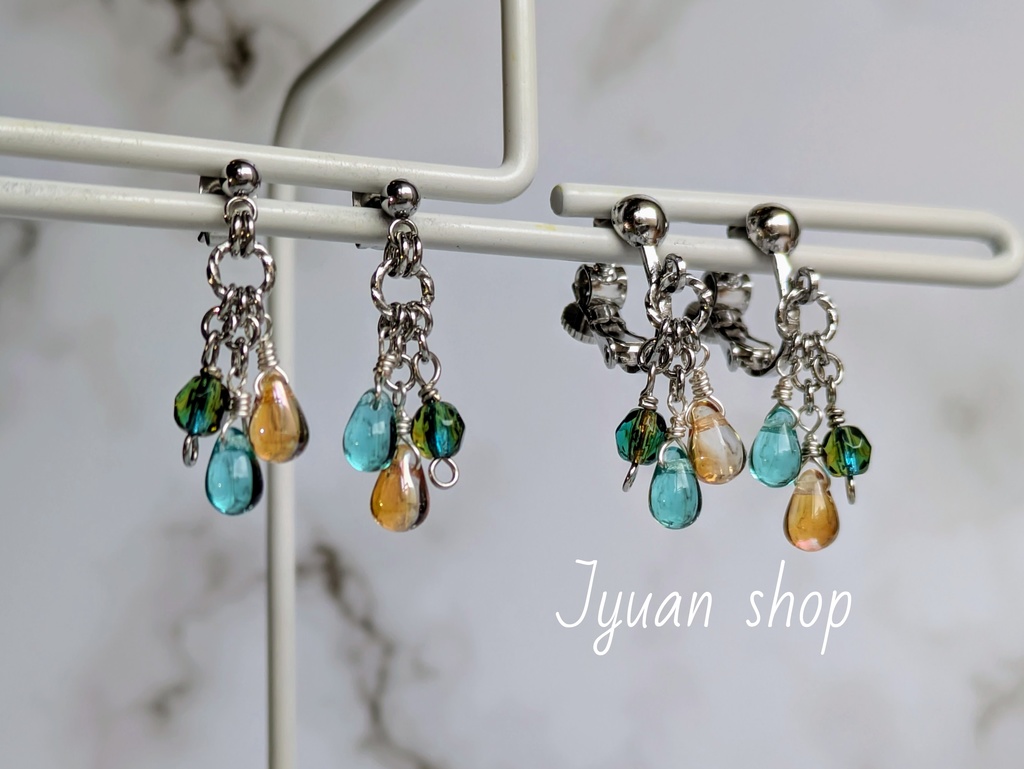 《再販》呪術廻戦 夏五カラー イヤリング/ピアス⑤