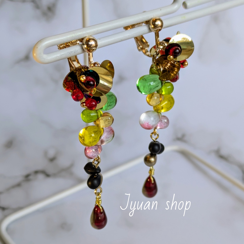 鬼滅 童磨 イメージ イヤリング/ピアス ver.2