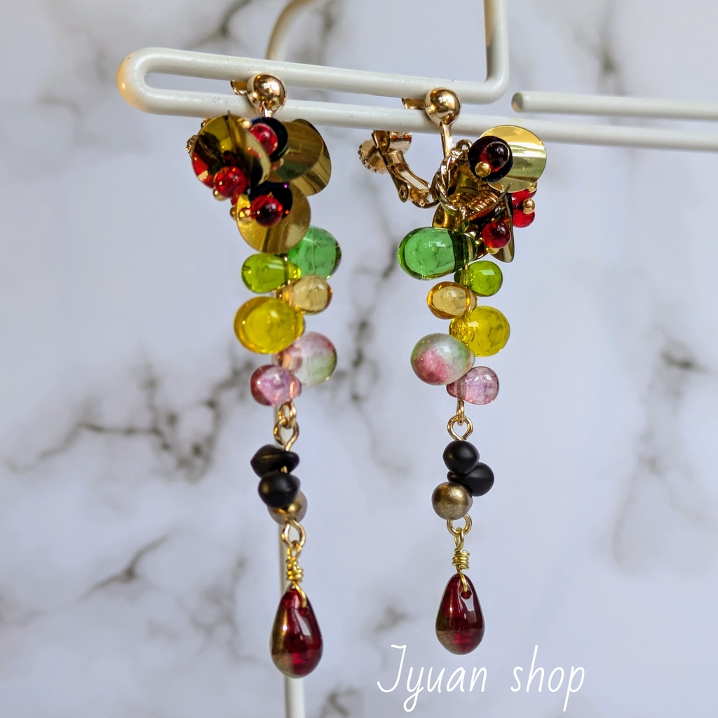 鬼滅 童磨 イメージ イヤリング/ピアス ver.2