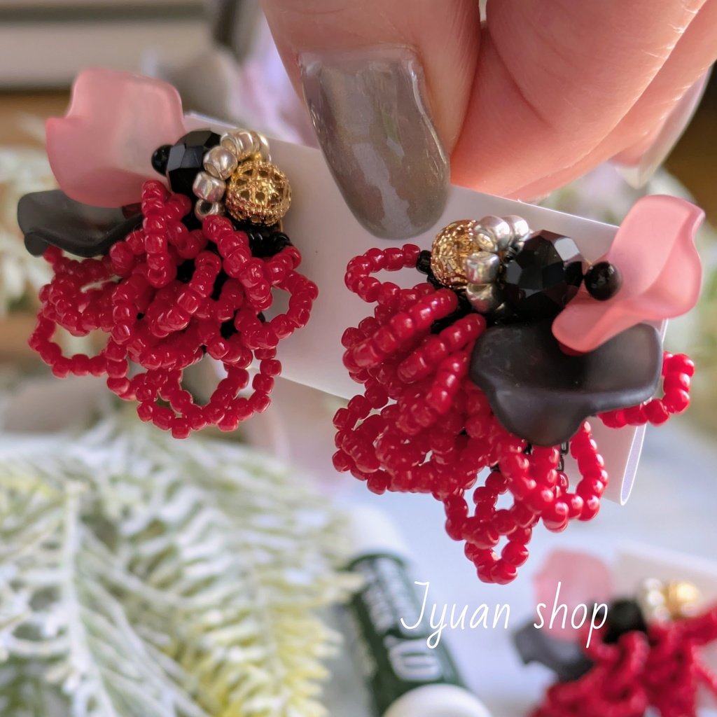 鬼滅 童磨 イメージ イヤリング/ピアスver.4