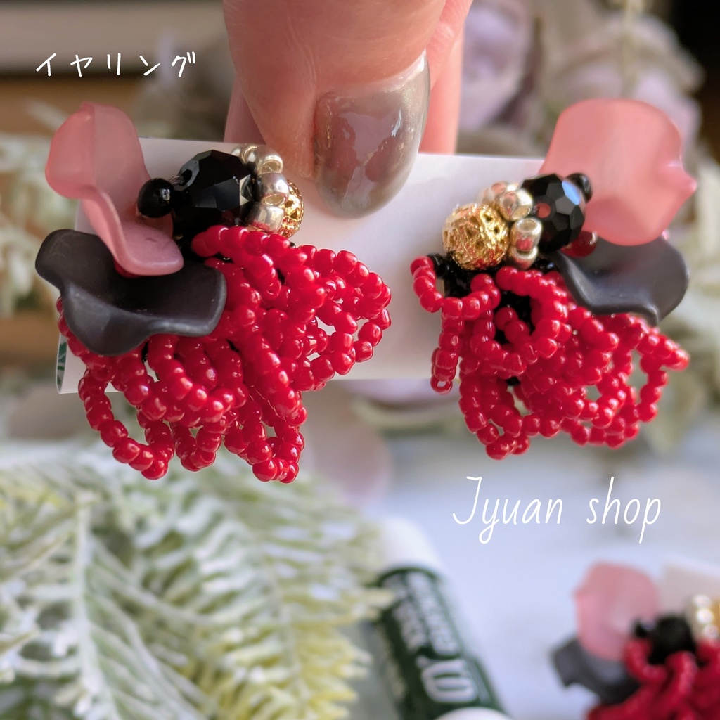 鬼滅 童磨 イメージ イヤリング/ピアスver.4