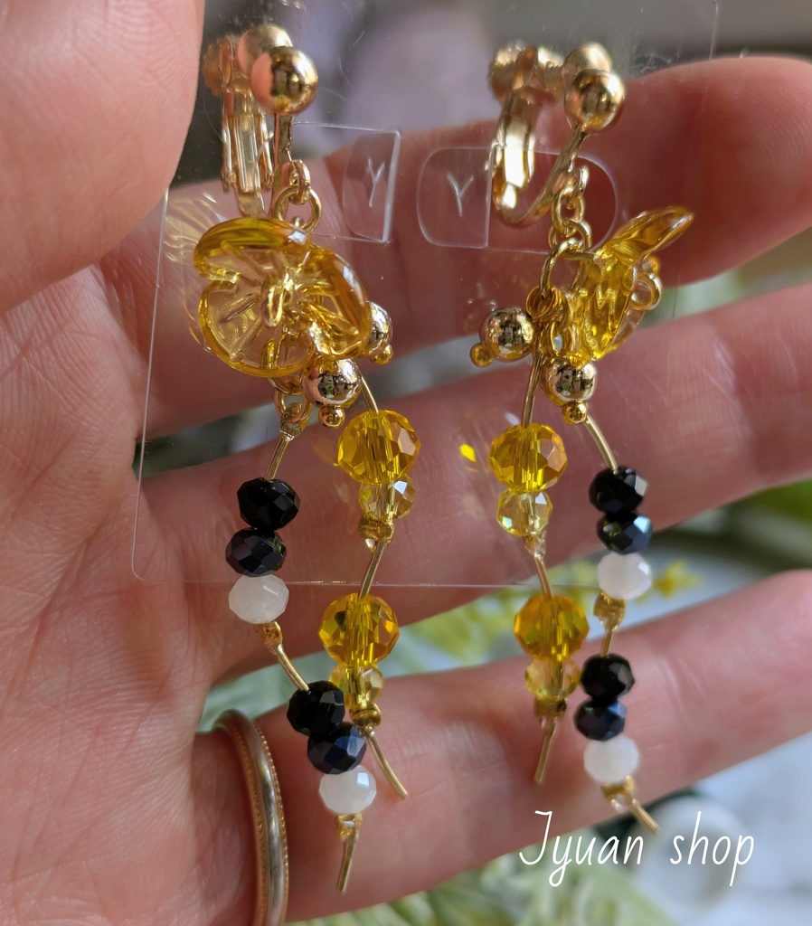 鬼滅 我妻善逸 イメージ イヤリング/ピアスver.2