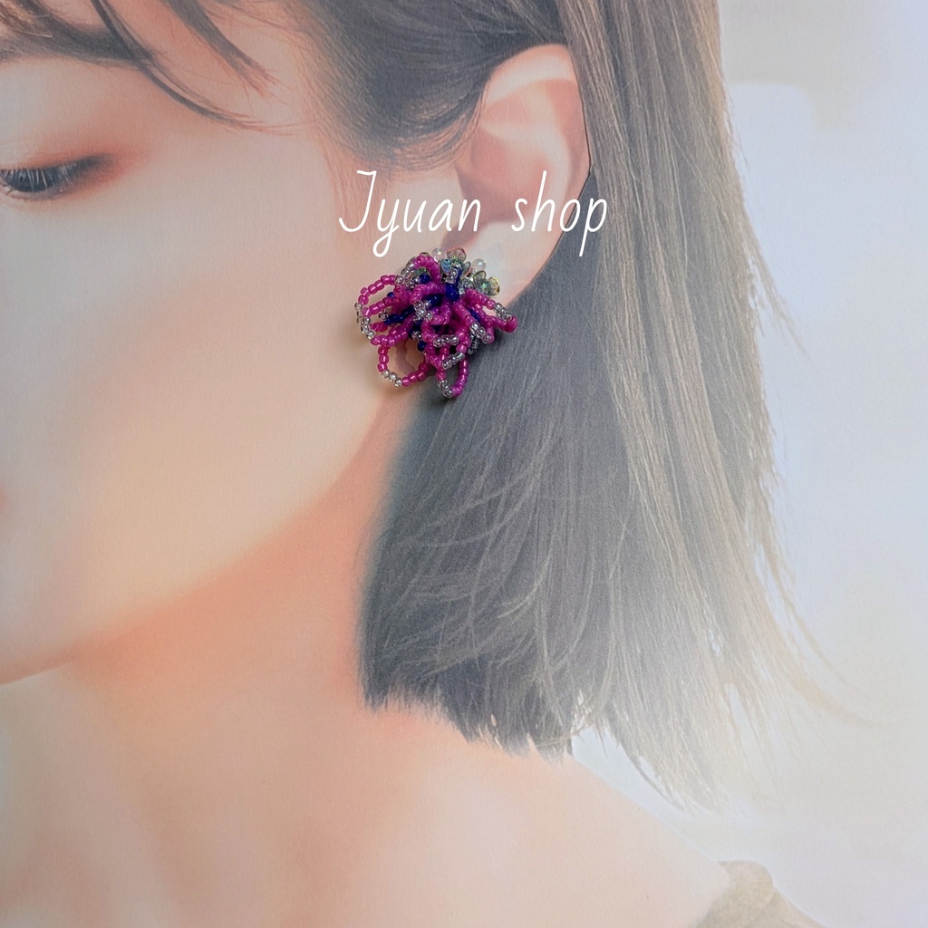 鬼滅 猗窩座 イメージ イヤリング/ピアス ver.4