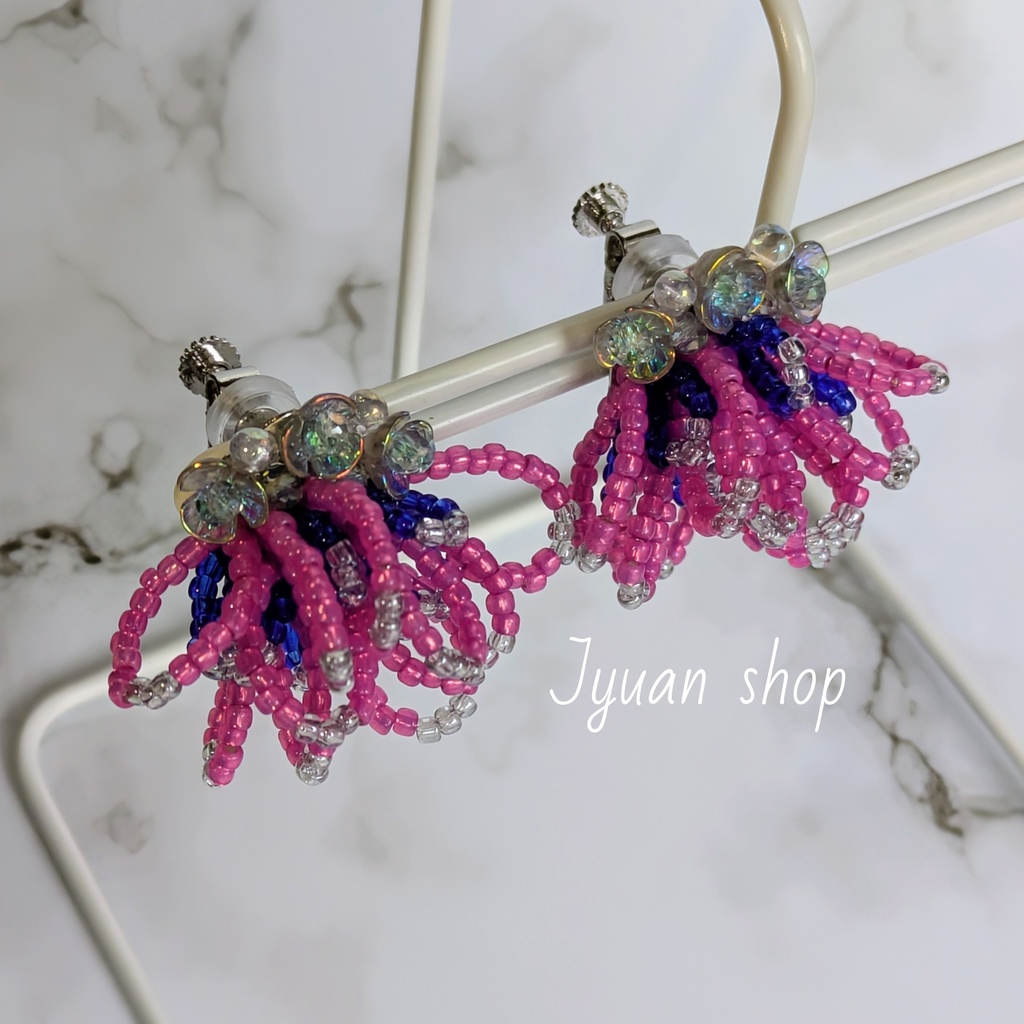 鬼滅 猗窩座 イメージ イヤリング/ピアス ver.4