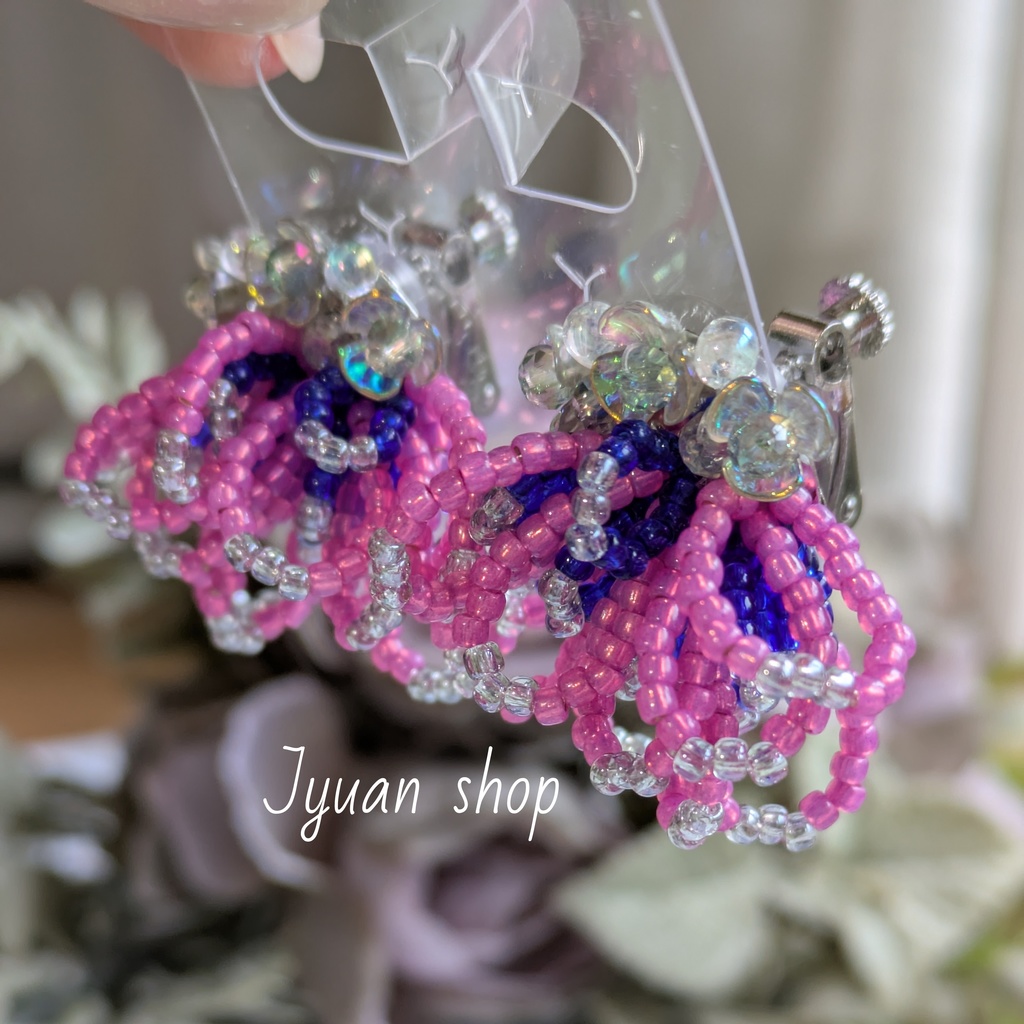 鬼滅 猗窩座 イメージ イヤリング/ピアス ver.4