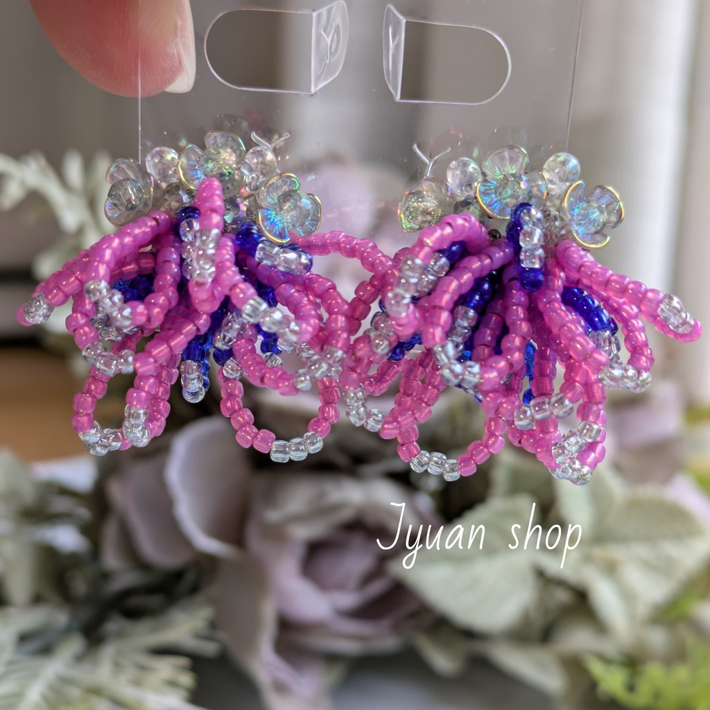 鬼滅 猗窩座 イメージ イヤリング/ピアス ver.4