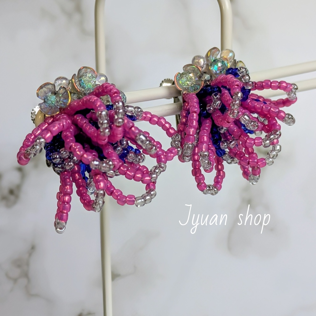 鬼滅 猗窩座 イメージ イヤリング/ピアス ver.4